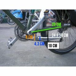 Massload Béquille Vélo 2 Pieds Hauteur Réglable Repli Sur Même Côté -Accessoires De Vélo Soldes bequille velo 2 pieds hauteur reglable repli sur meme cote full 4