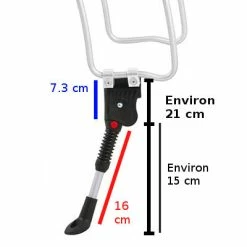 Béquille Vélo Latérale Pour Porte-bagages Low Rider Hebie -Accessoires De Vélo Soldes bequille velo laterale pour porte bagages low rider hebie full 3