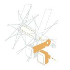 Feux Vélo Sur Moyeu AMS Light + Reelight Avec Condensateur -Accessoires De Vélo Soldes feux velo sur moyeu ams light reelight avec condensateur full 5