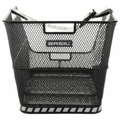 Grand Panier De Vélo Noir Sur Porte Bagage Arrière Class Basil -Accessoires De Vélo Soldes grand panier de velo noir sur porte bagage arriere class basil full 3