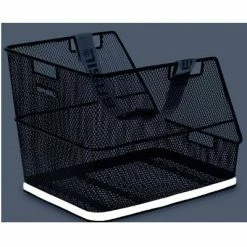 Grand Panier De Vélo Noir Sur Porte Bagage Arrière Class Basil -Accessoires De Vélo Soldes grand panier de velo noir sur porte bagage arriere class basil full 4