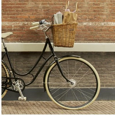 Grand Panier Sur Guidon De Vélo En Rotin Darcy L Basil 8 Grand Panier Sur Guidon De Vélo En Rotin Darcy L Basil – Image 6