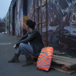 Housse De Sac à Dos Jaune Réfléchissant Berlin Wowow 20-25L -Accessoires De Vélo Soldes housse de sac a dos jaune reflechissant berlin wowow full 3