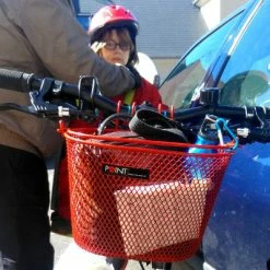 Point Panier Avant Rouge Pour Vélo Enfant -Accessoires De Vélo Soldes panier avant rouge pour velo enfant full 4