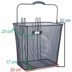 Panier Avec Crochets Sur Porte Bagage Arrière Oxford -Accessoires De Vélo Soldes panier avec crochets sur porte bagage arriere oxford full 3