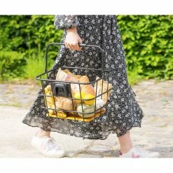 Panier Avant Pour Vélo Avec Socle En Bois Z Front Zefal -Accessoires De Vélo Soldes panier velo avant bois zefal 5