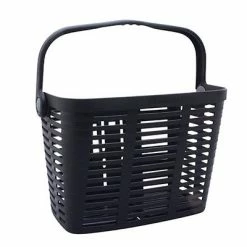 Bellelli Panier Vélo Avant Noir Inoxydable Sur Guidon