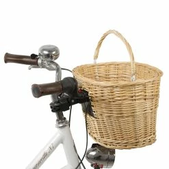 Panier Vélo Avant Osier Sur Guidon M-Wave -Accessoires De Vélo Soldes panier velo osier m wave 3