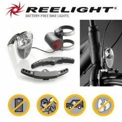 REELIGHT SL 620 Feu Clignotant Avant Sans Piles Sur Fourche -Accessoires De Vélo Soldes reelight sl 620 feu clignotant avant sans piles sur fourche full 5
