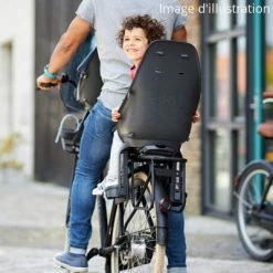 Siège Vélo Enfant Arrière Sur Cadre Urban Iki Noir -Accessoires De Vélo Soldes siege velo enfant arriere sur cadre urban iki noir full 4