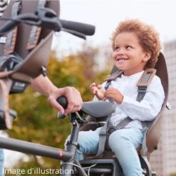 Siège Vélo Enfant Arrière Sur Porte-bagages Urban Iki -Accessoires De Vélo Soldes siege velo enfant arriere sur porte bagages urban iki marron full 4