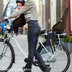 Siège Vélo Enfant Arrière Sur Porte-bagages Urban Iki -Accessoires De Vélo Soldes siege velo enfant arriere sur porte bagages urban iki marron full 5
