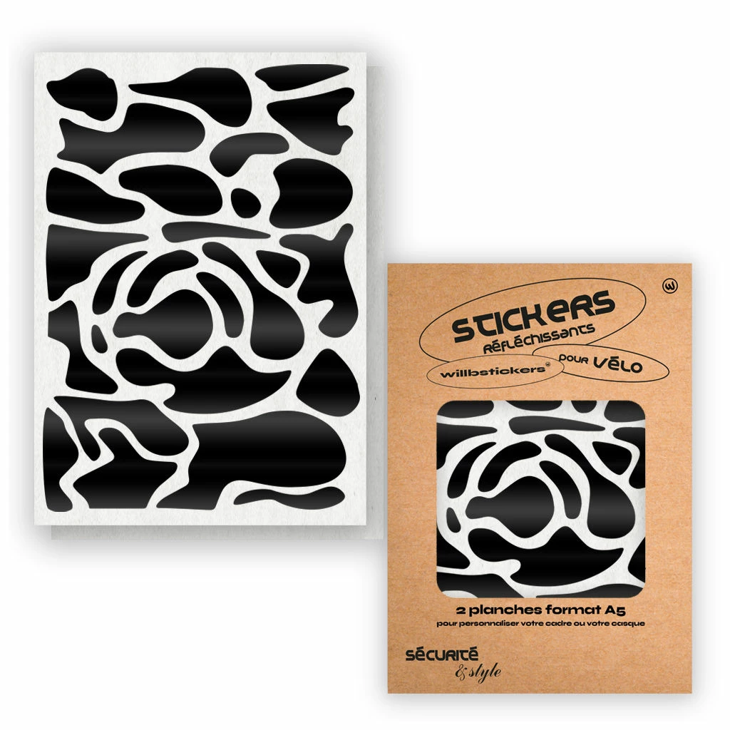 Stickers Réfléchissants Pour Cadre De Vélo Motif Camo Will B 4 Stickers Réfléchissants Pour Cadre De Vélo Motif Camo Will B – Image 2