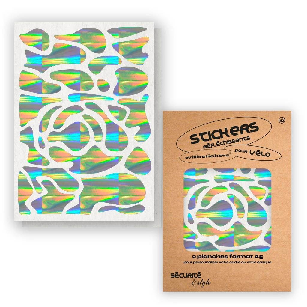 Stickers Réfléchissants Pour Cadre De Vélo Motif Camo Will B 3 Stickers Réfléchissants Pour Cadre De Vélo Motif Camo Will B