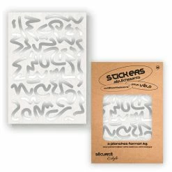 Stickers Réfléchissants Pour Cadre De Vélo Motif Louvre Will B -Accessoires De Vélo Soldes stickers velo will b motif louvre blanc